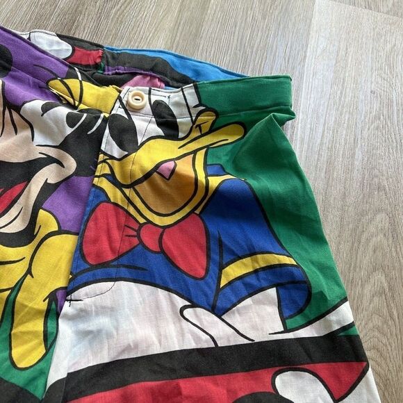 RARE Vintage Handmade Custom Walt Disney Mickey High Waist Skater Shorts 80s 90s - Picture 9 of 13